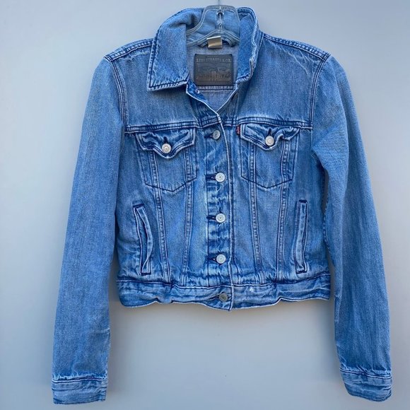 Levi Strauss & Co. Blue Denim Button Up Jacket Womens Small